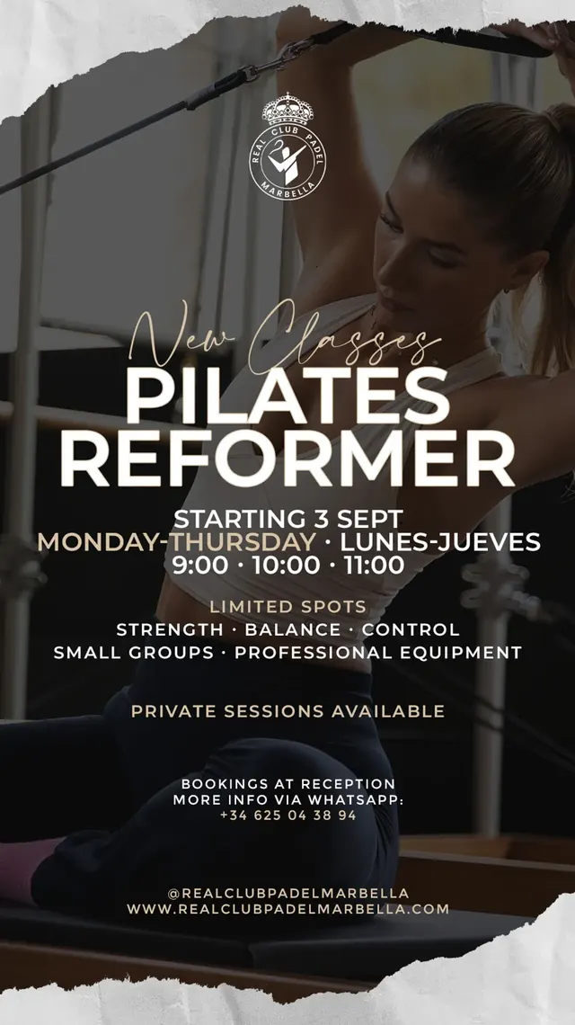 Pilates Reformer — Real Club Pádel Marbella