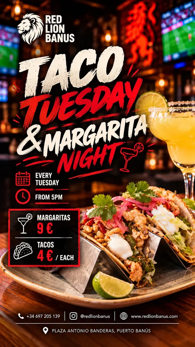 Taco Tuesday — Red Lion Banús