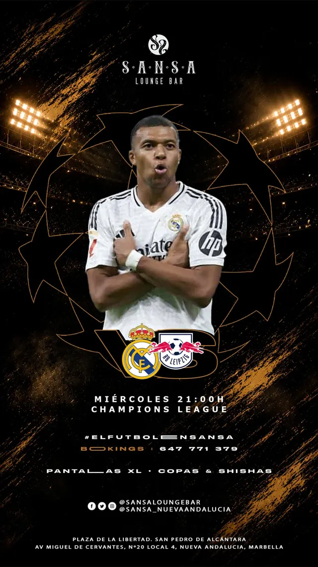 Fútbol · Champions League — Sansa Lounge Bar