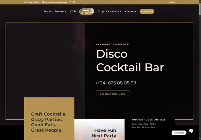 Web de La Habana de Hemingway